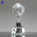 Earth Eagle Award Black Metal Golf Resin Crystal Trophy Paperweight with Globe